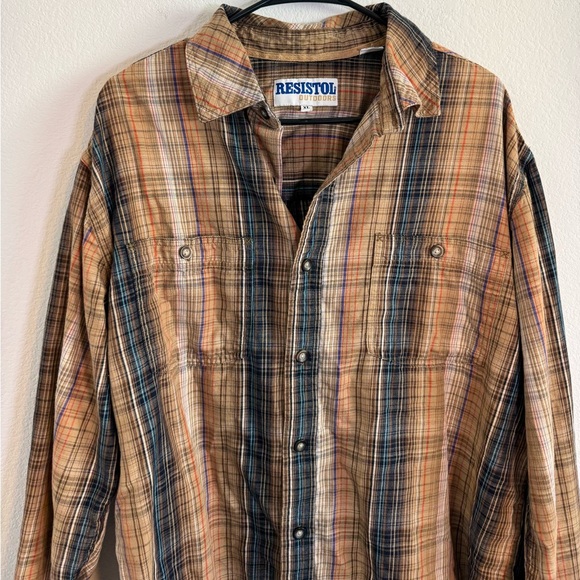 Resistol Rodeo Gear Men’s‎ Plaid Button Down Shirt Size XL - Picture 2 of 11